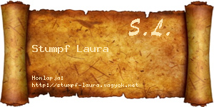 Stumpf Laura névjegykártya