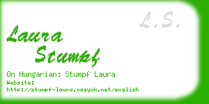 laura stumpf business card